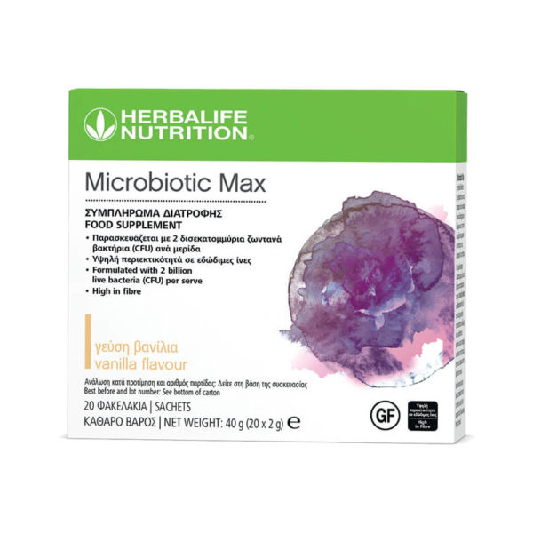 Microbiotic Max Food Supplement Vanilla 20 sachets